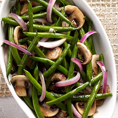 Green Beans with Mushrooms |