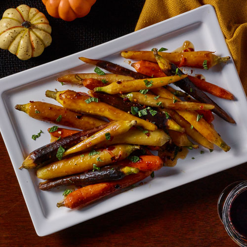 Roasted Rainbow Carrots